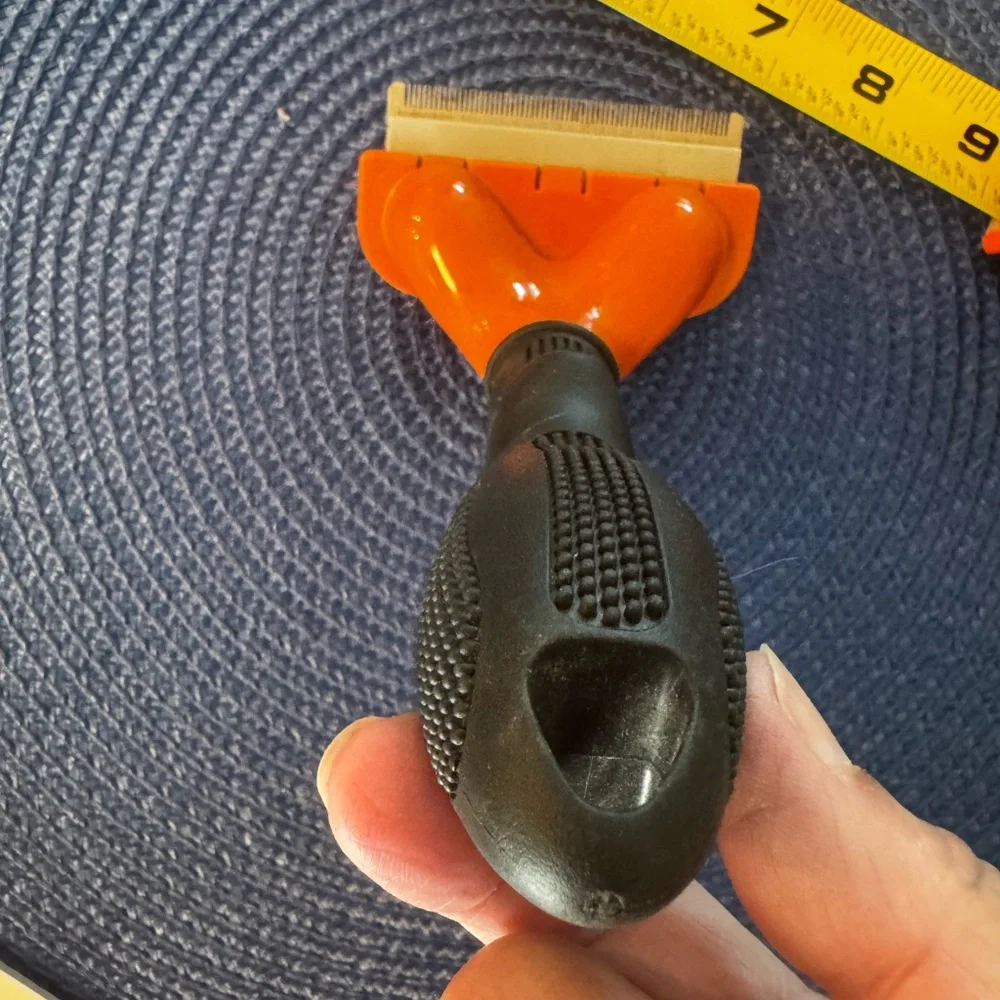 FURminator Pet Grooming Tool in Bright Orange for Long Hair